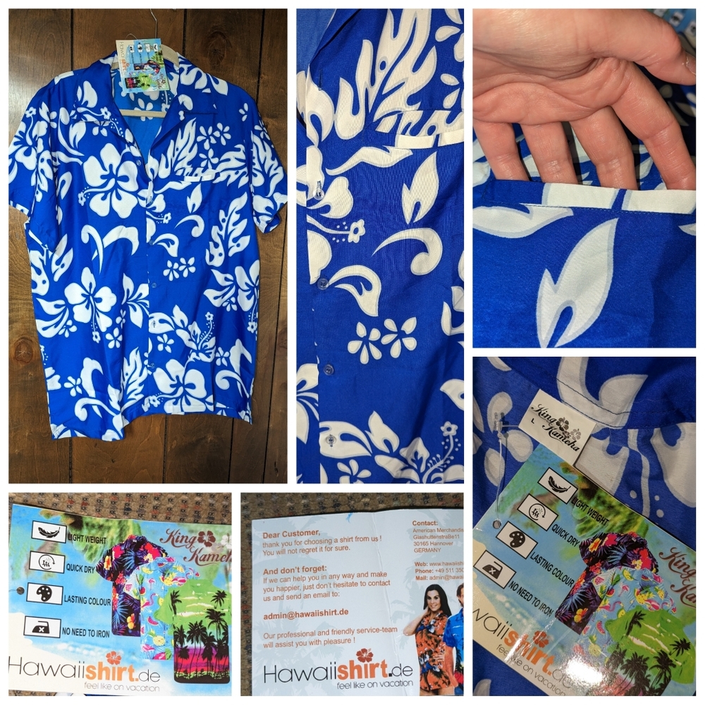 Nwt vintage king Kameha Hawaiian shirt
